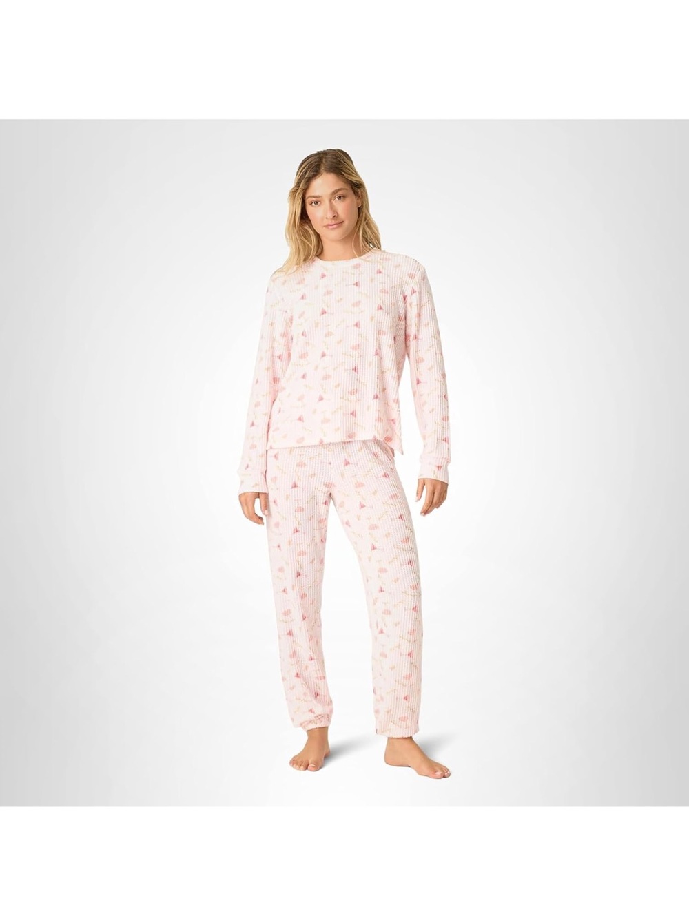 PJ Salvage Pink Floral Women's Pajama Set